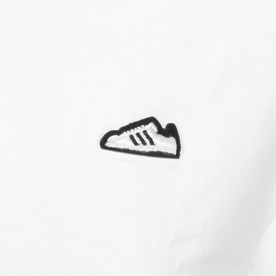 Alternative Image for Productadidas Originals Embroidered Logo T Shirt White3